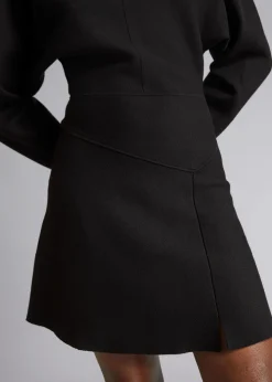 New Dolman Sleeve Mini Kjole Kvinder Kjoler