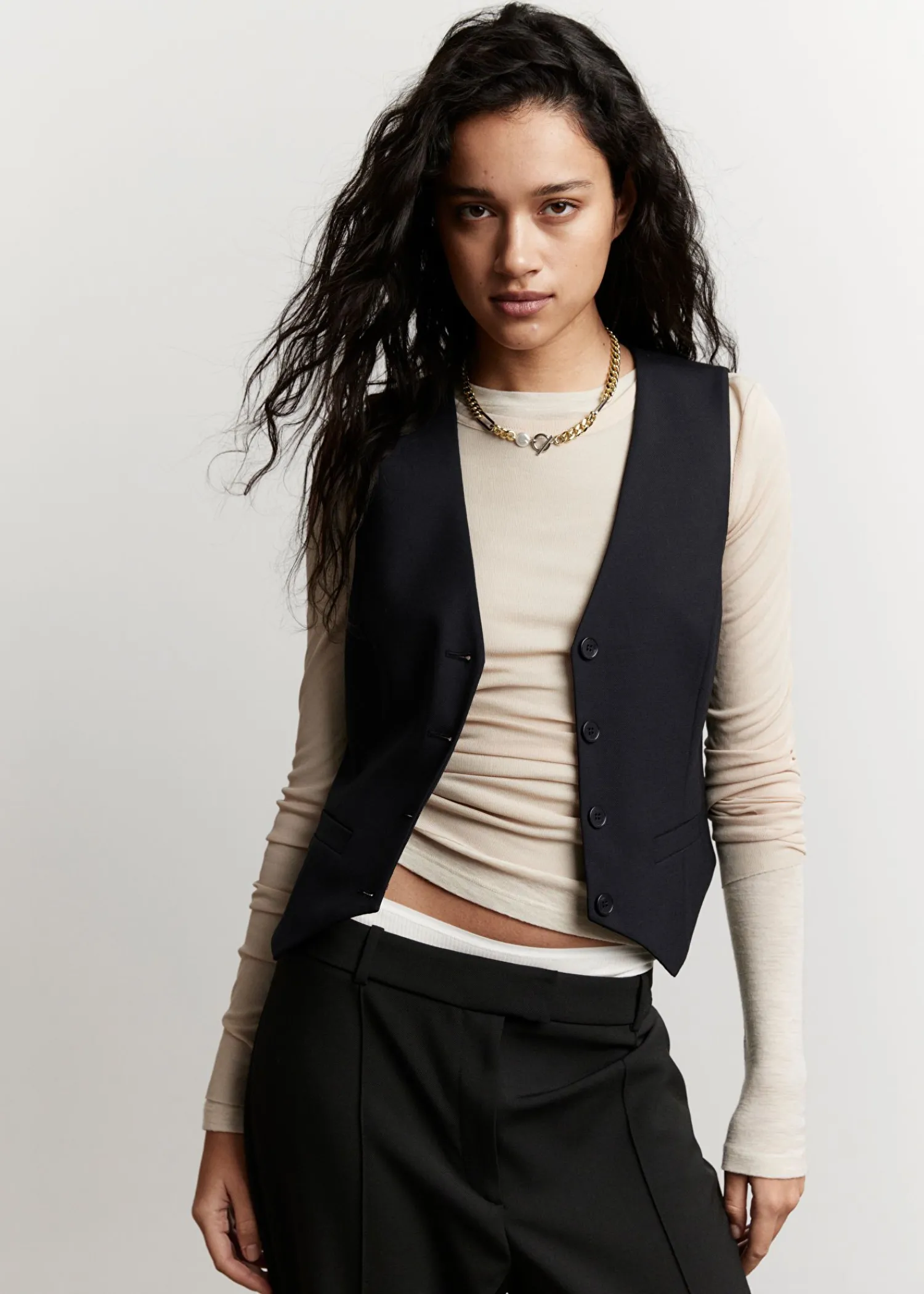 Clearance Enkeltradet Vest Kvinder Toppe