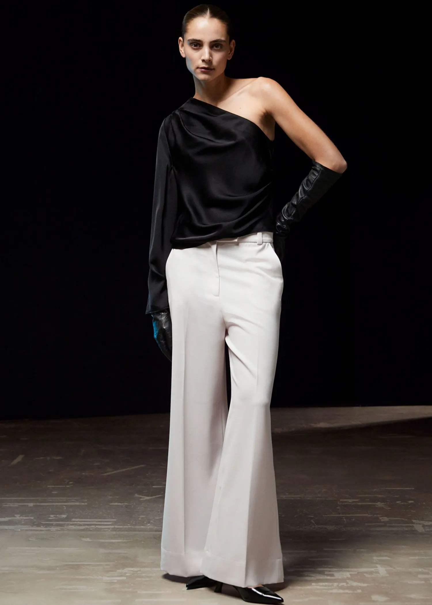 Online En-Skulder Satin Top Kvinder Toppe