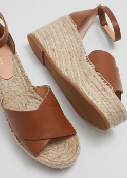 Sale Espadrillesandaler I Laeder Kvinder Sandaler Med Hael