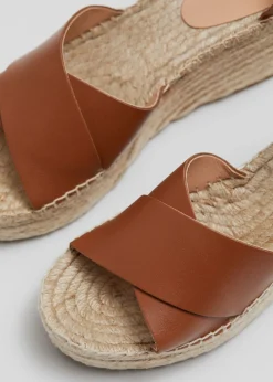Sale Espadrillesandaler I Laeder Kvinder Sandaler Med Hael