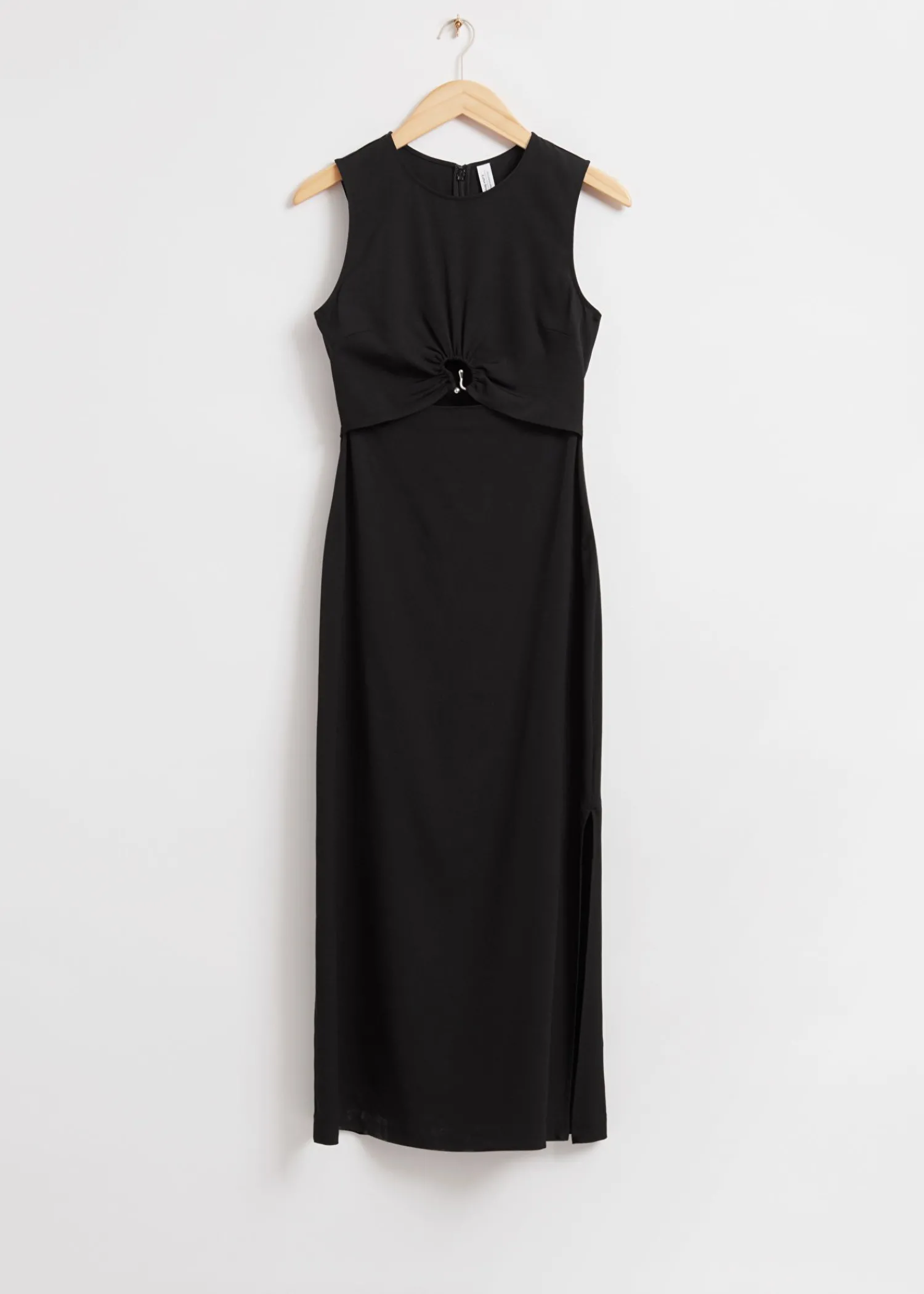 Fashion Fitted Metal Hook Detail Kjole Kvinder Kjoler