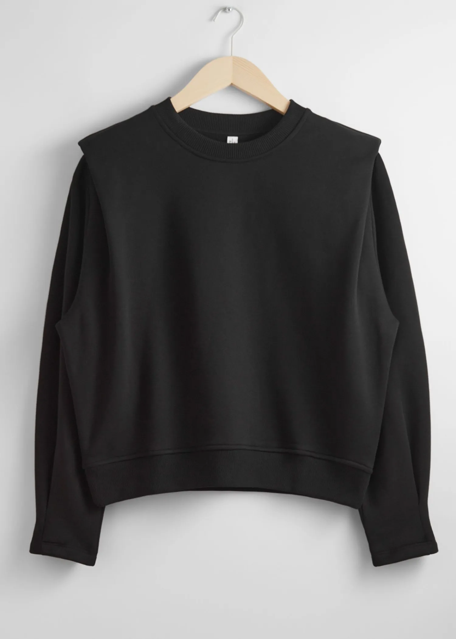 Online Fitted Plisseret-Skulder Sweatshirt Kvinder Toppe