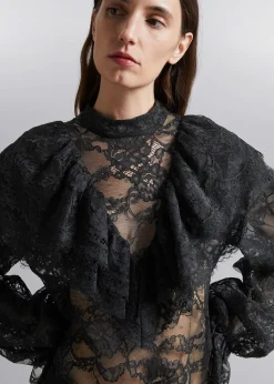 Best Sale Flaesede Blondebluse Kvinder Bluser Og Skjorter