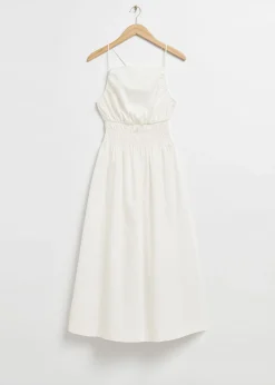 Cheap Flared Babydoll Midi-Kjole Kvinder Kjoler