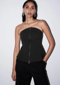 Outlet Flared Bustier Top Kvinder Toppe