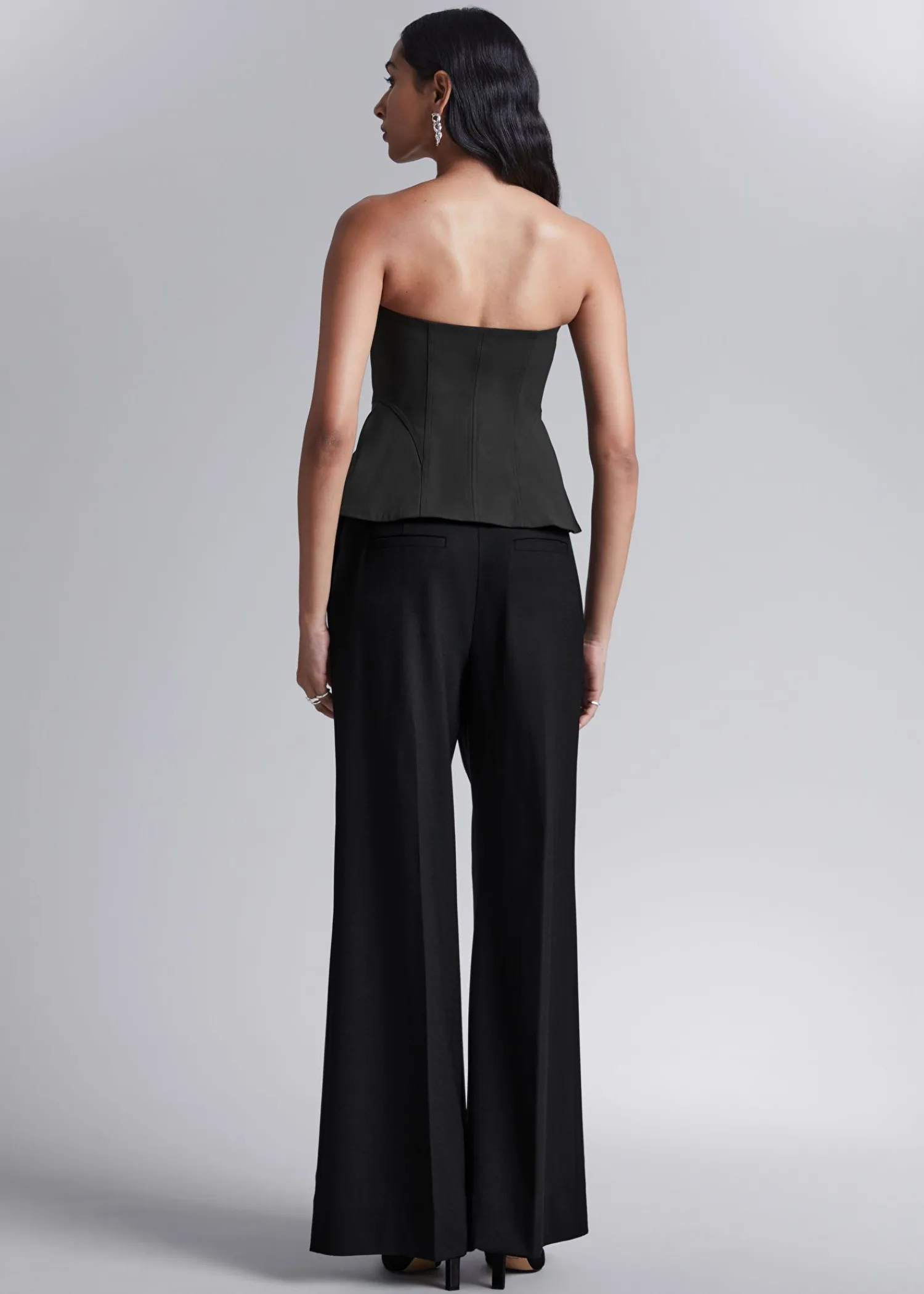 Outlet Flared Bustier Top Kvinder Toppe