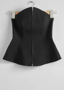 Outlet Flared Bustier Top Kvinder Toppe