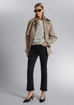 Cheap Flared Cropped Jeans Kvinder Jeans