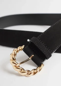 Sale Flettet Spaende Laederbaelte Kvinder Bælter