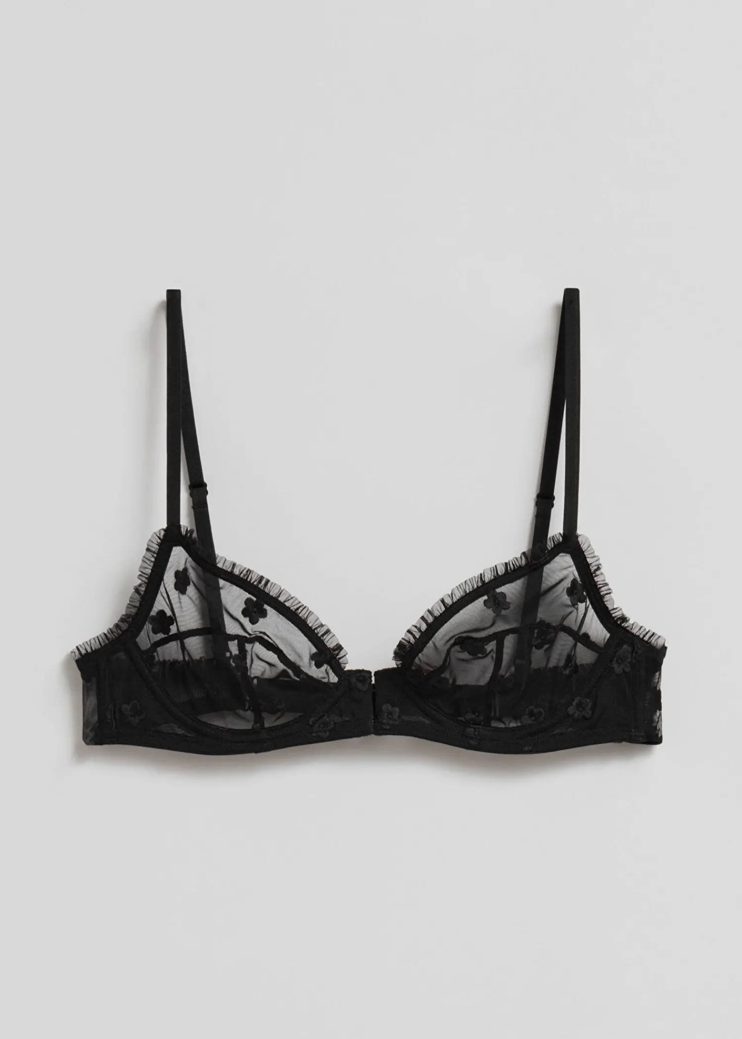 Cheap Frilled Sheer Bojle Bh Kvinder Bh'Er