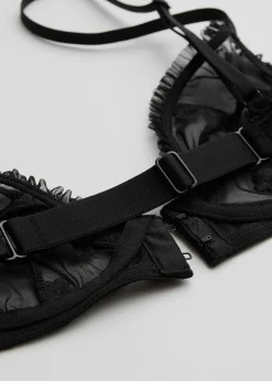 Cheap Frilled Sheer Bojle Bh Kvinder Bh'Er