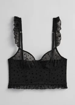 Online Frilled Star-Motif Bustier Kvinder Bh'Er