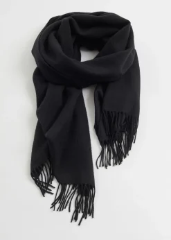 Sale Frynset Uldtorklaede Kvinder Matchende Sæt