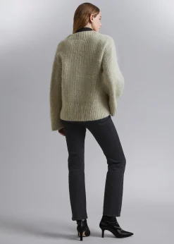 Sale Fuzzy Knit Jumper Kvinder Strik