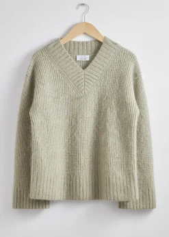 Sale Fuzzy Knit Jumper Kvinder Strik