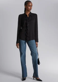 Shop Gennemsigtig Flaeseskjorte Kvinder Bluser Og Skjorter