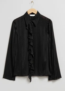 Shop Gennemsigtig Flaeseskjorte Kvinder Bluser Og Skjorter