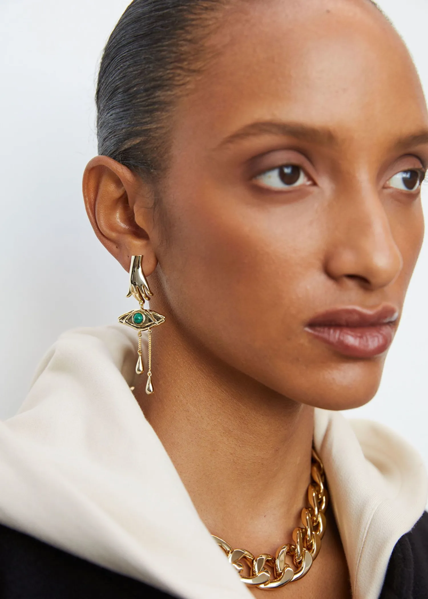 Hot Golden Eye Oreringe Kvinder Oreringe