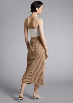 Best Sale Haeklet Midi Nederdel Kvinder Nederdele