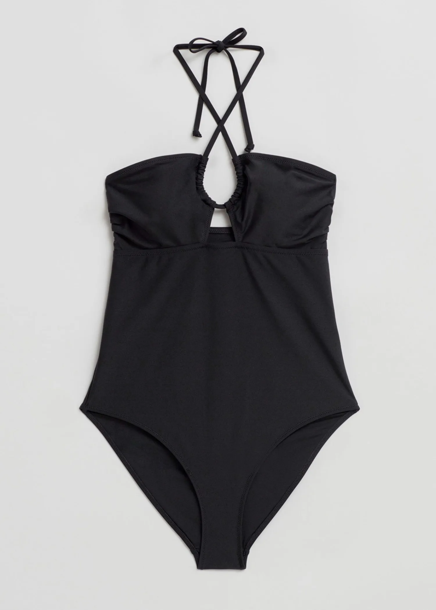 Outlet Halterneck Badedragt Med Stropper Kvinder Badetøj