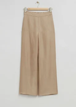 Cheap Hojtaljede Brede Benbukser Kvinder Bukser