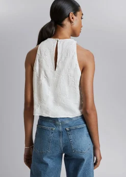 Cheap Hor Rund Hals Cropped Top Kvinder Toppe