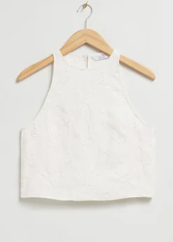 Cheap Hor Rund Hals Cropped Top Kvinder Toppe