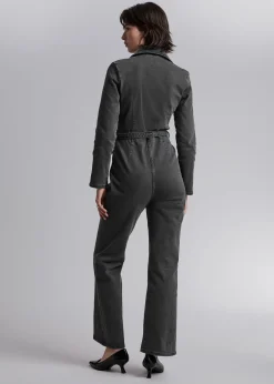 Shop Jumpsuit Med Baelte Kvinder Denim