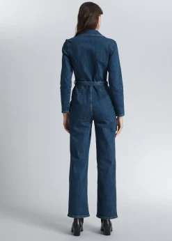 Shop Jumpsuit Med Baelte Kvinder Denim