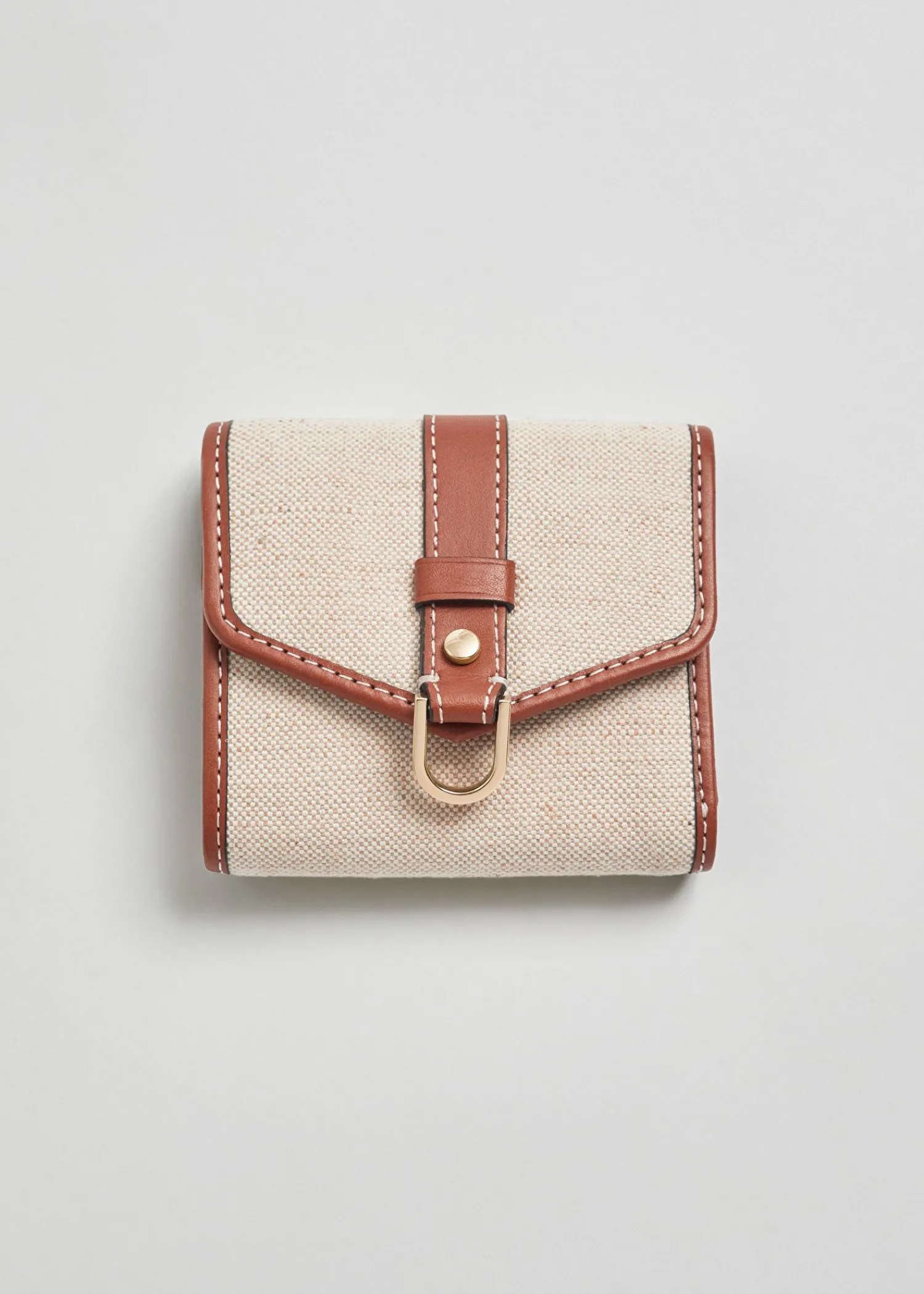 Flash Sale Jute Laeder Tri-Fold Tegnebog Kvinder Tegnebøger