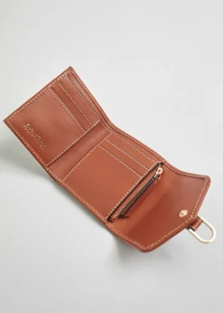 Flash Sale Jute Laeder Tri-Fold Tegnebog Kvinder Tegnebøger