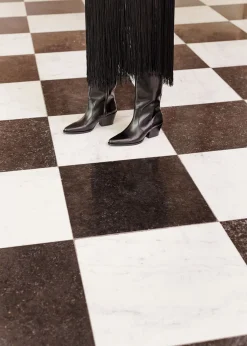 Discount KnaeStøvler I Laeder Kvinder Støvler