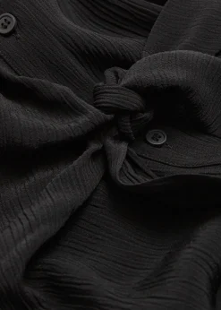 Cheap Knot Detail Skjortekjole Kvinder Kjoler