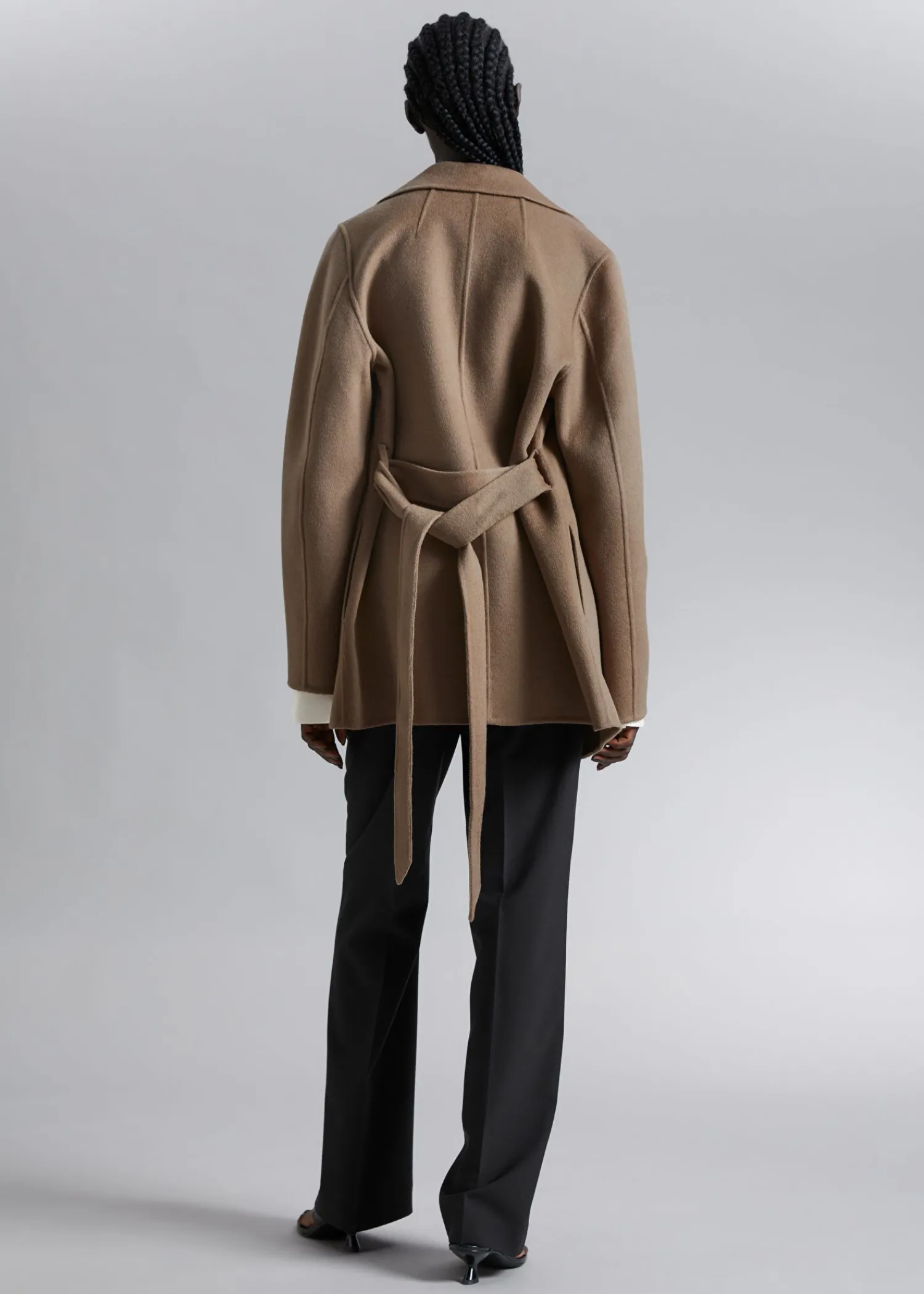 Clearance Kort Frakke Med Baelte Kvinder Frakker & Jakker