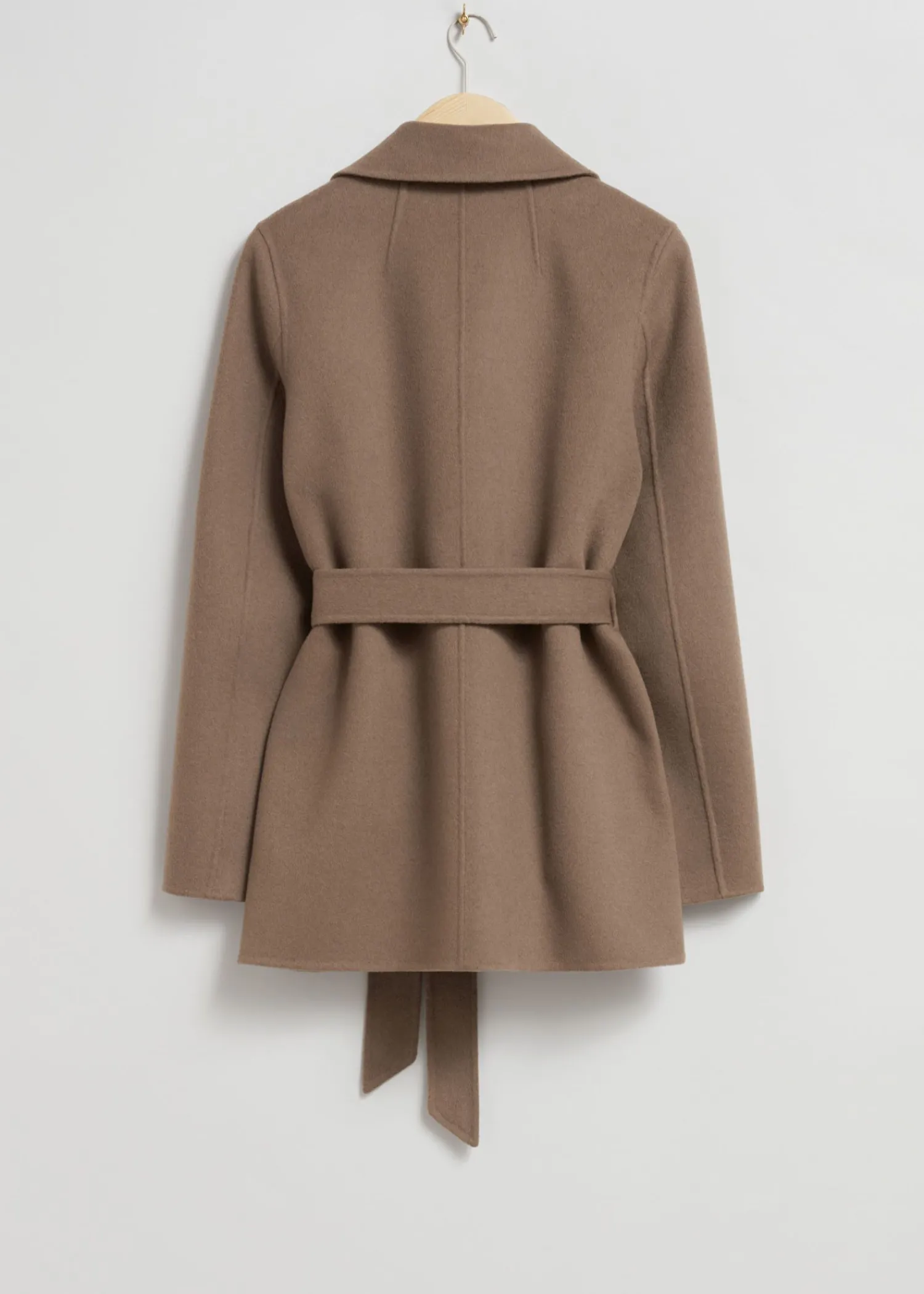 Clearance Kort Frakke Med Baelte Kvinder Frakker & Jakker