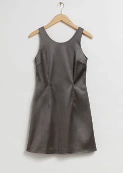 New Kort Satin Kjole Kvinder Kjoler