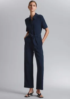 New Kortaermet Jumpsuit Med Baelte Kvinder Jumpsuits