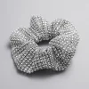 Hot Krystal Udsmykket Scrunchie Kvinder Hårtilbehør