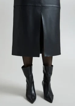 Best Laeder Paperbag Talje Nederdel Kvinder Nederdele