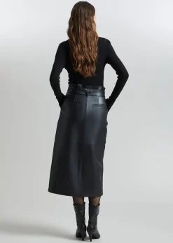 Best Laeder Paperbag Talje Nederdel Kvinder Nederdele