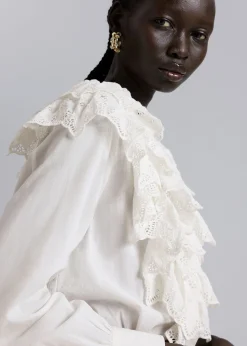 New Lagdelt Flaesebluse Kvinder Bluser Og Skjorter