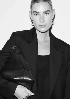 Clearance Lang Blazer Kvinder Denim