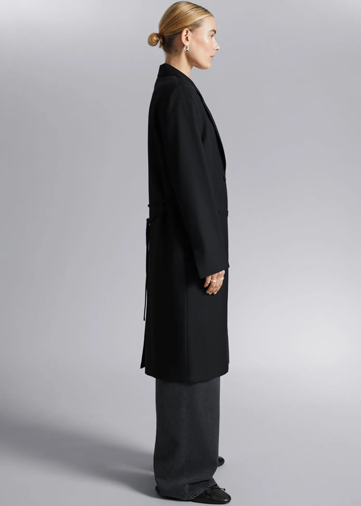 Clearance Lang Blazer Kvinder Denim