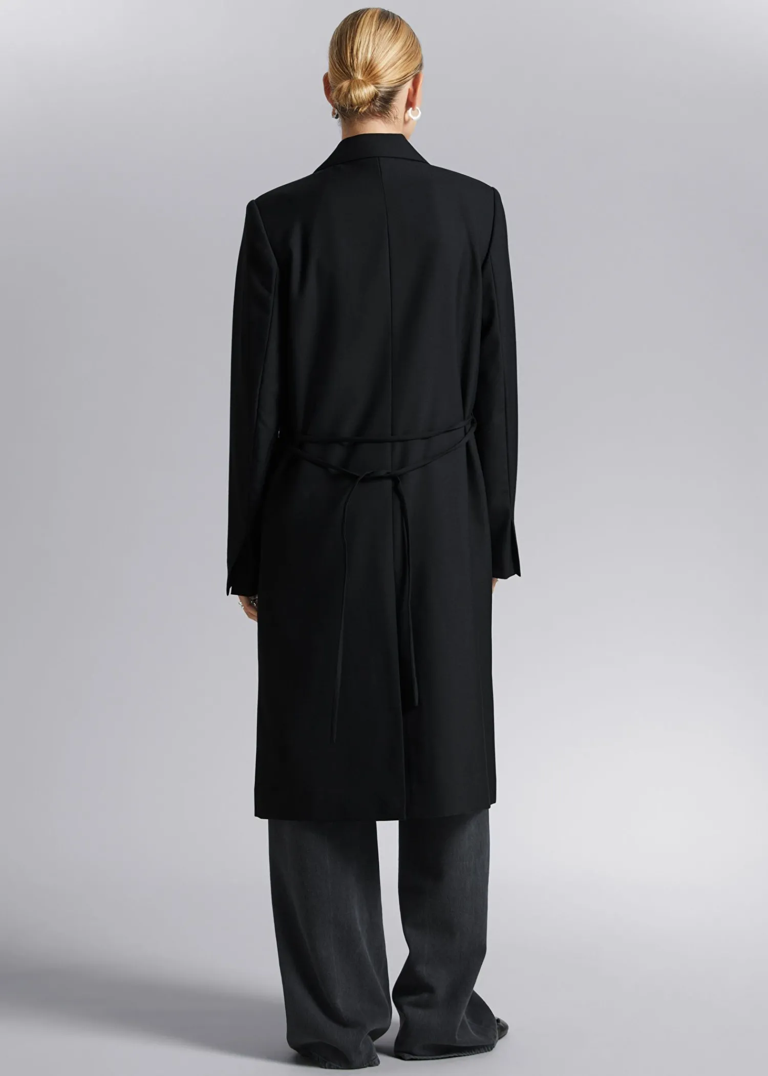 Clearance Lang Blazer Kvinder Denim