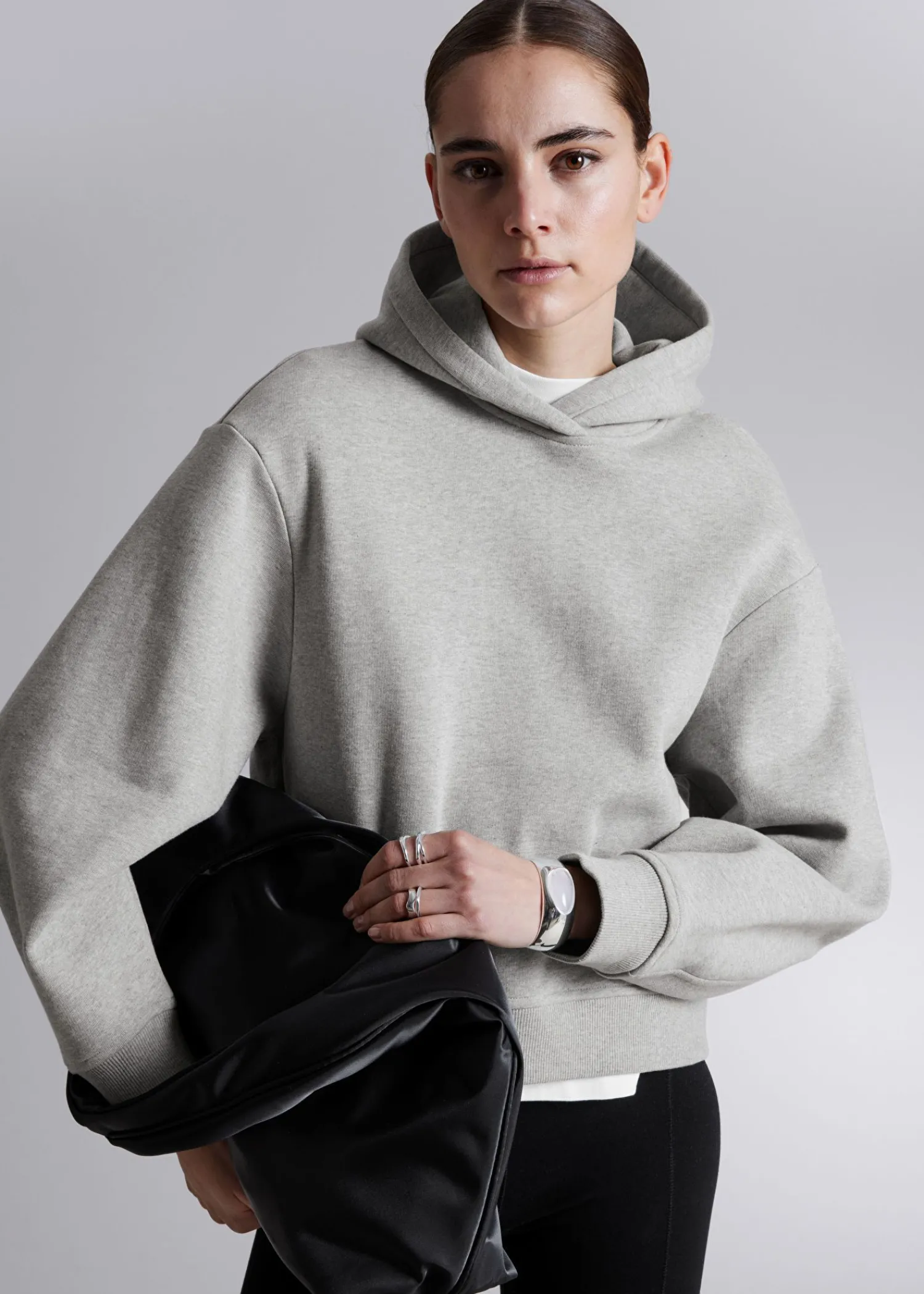 Fashion Langaermet Haettetroje Kvinder Toppe