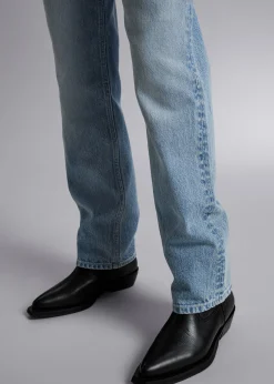 Best Sale Lige Flossede Jeans Kvinder Denim