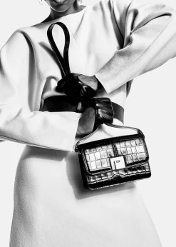 Best Lille Croco Laeder Taske Kvinder Tasker