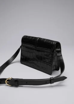 Best Lille Croco Laeder Taske Kvinder Tasker