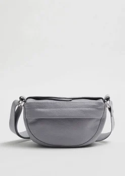 Outlet Lille Crossbody-Taske I Blodt Laeder Kvinder Skuldertasker